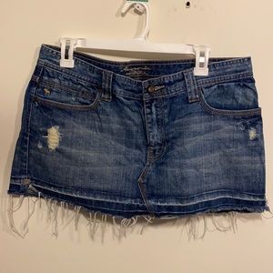 Abercrombie and Fitch distressed Jean skirt